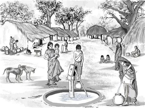 Want to learn easy landscape drawing? Indian Village can refer generally to a rural village in ...