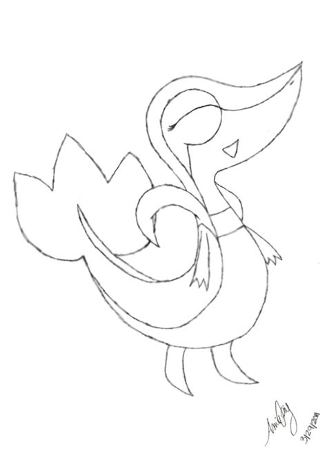 Snivy Coloring Pages At Free Printable Colorings