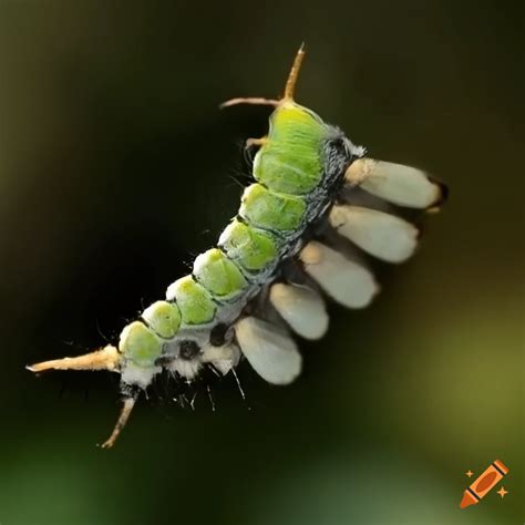 Caterpillar In Mid Air