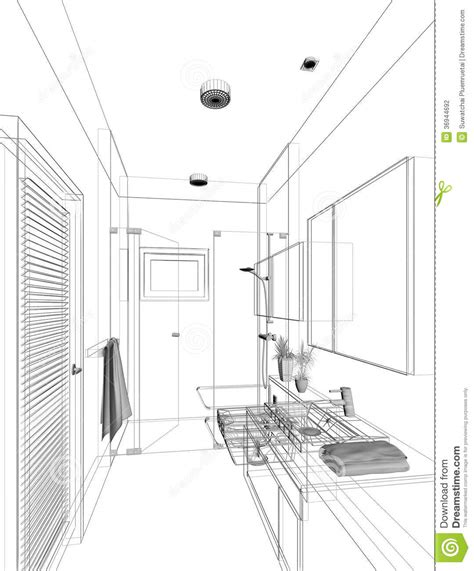 Collection by town and country living • last updated 3 weeks ago. Sketch Design Of Interior Bathroom Stock Illustration - Illustration of closet, blueprint: 36944692
