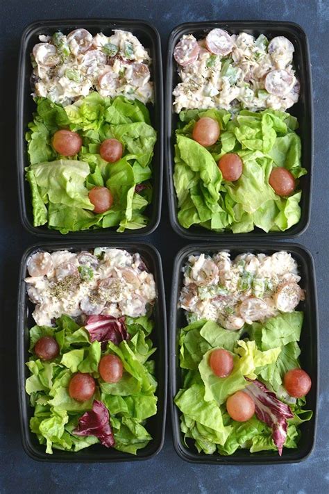 That's where protein comes into play. Meal Prep High Protein Chicken Salad! Made with Greek yogurt, grapes & bell peppers this recipe ...