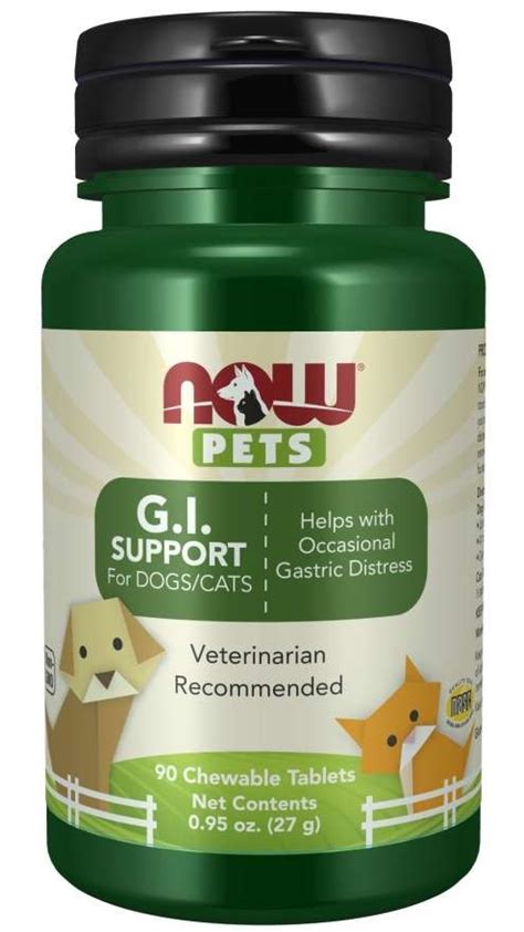 Gi Support Chewable Tablets For Dogs And Cats Now Foods Pets