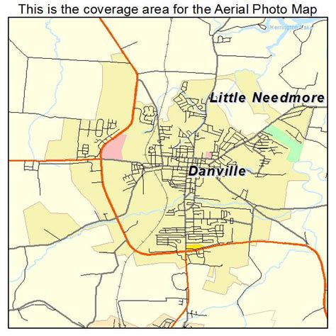 Aerial Photography Map Of Danville Ky Kentucky