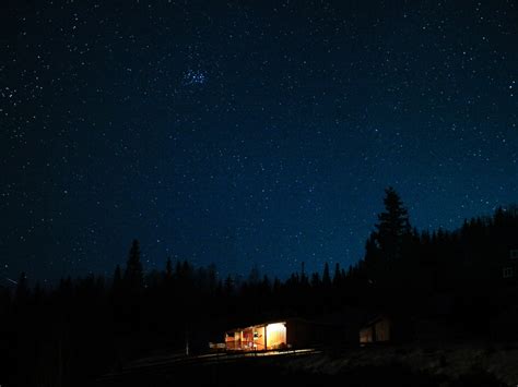 Hut House And Starry Night Wallpaper Hd Artist 4k Wallpapers Images