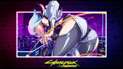 Fond Décran Cyberpunk Edgerunners Netflix Tv Series Filles Anime Lucy Edgerunners