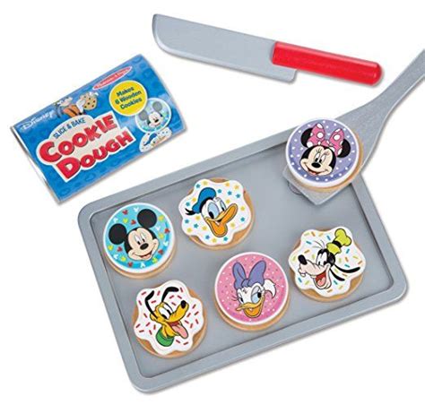 Melissa And Doug Disney Mickey Mouse Wooden Slice And Bake Cookie Set 16