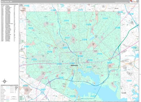 Zip Code Map Baltimore City And County United States Map