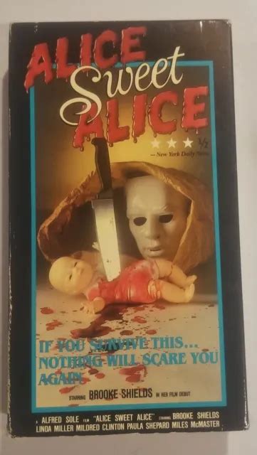 ALICE SWEET ALICE VHS Cult Horror Brooke Shields Communion Rare Oop PicClick