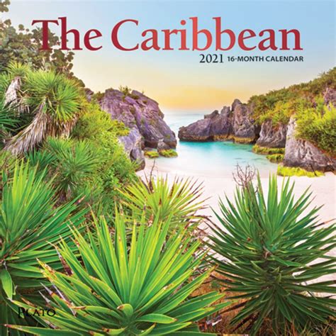 The Caribbean 2021 Mini Wall Calendar By Plato Plato Calendars
