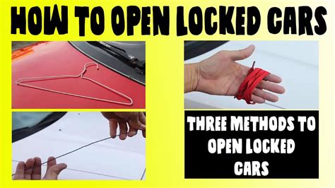 How do i unlock a safe without a key? How to Open Locked Cars without a key (3 easy ways ...