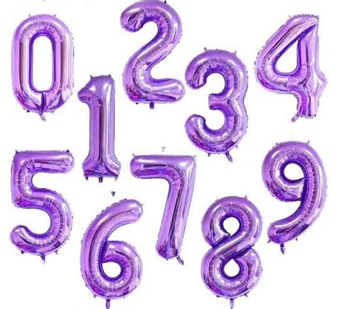 Giant Number Balloon Lavender Number Light Purple Number Etsy