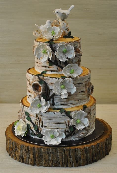 Rustic Tree Wedding Cake