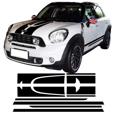 Auto Tuning And Styling Mini R53 Cooper S Bonnet Vinyl Stripes Decal