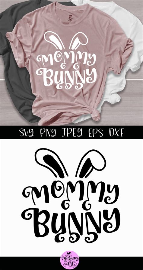 Mommy Bunny Svg Easter Shirt Svg By Midmagart Thehungryjpeg