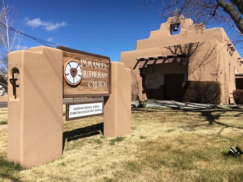 At the end of your internship. ...about us - Immanuel Lutheran Church, Santa Fe, NM