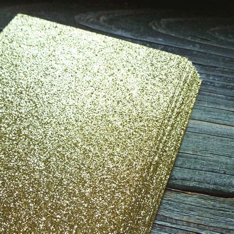 Gold Glitter Cardstock Paper Metallic Gold Cardstock For Etsy