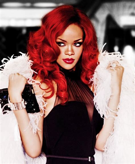 Pin By Janelle Gonzales On People Rihanna Hairstyles Rihanna Red