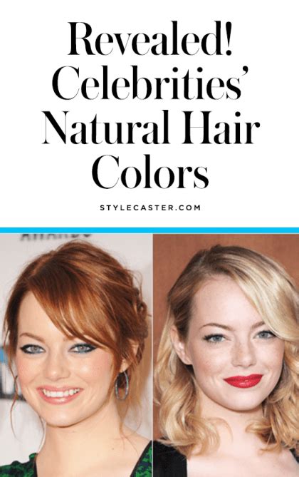 Revealed Celebrities Natural Hair Colors