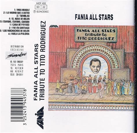 Fania All Stars Tribute To Tito Rodriguez Cassette Discogs