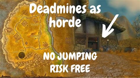 How To Get To Deadmines As Horde On Wow Classic Hc Challenge🤔🤔 Youtube