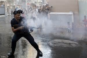 Istanbul Riots 2013 Police Use Tear Gas And Water Cannon To Break Up