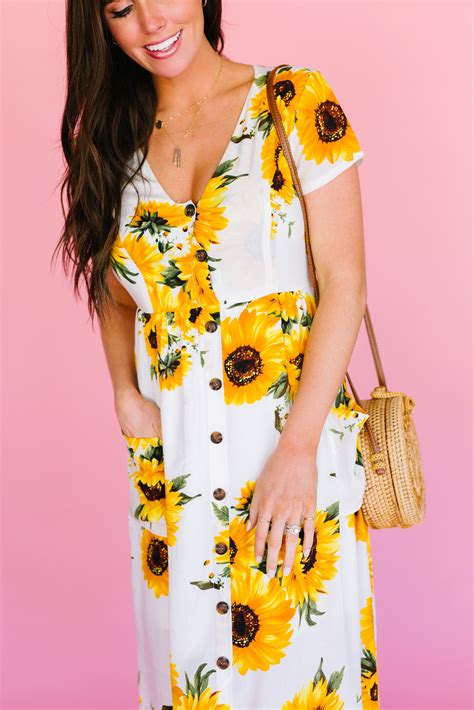 All About Sunflower Dress Gabyver