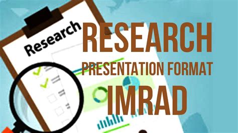Format Of A Research Presentation Imrad Introduction Methodology