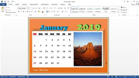Microsoft Word Countdown Calendar Example Calendar Printable