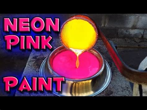 Pink is an undeniably positive color. Molten Copper vs Neon Pink Paint - YouTube