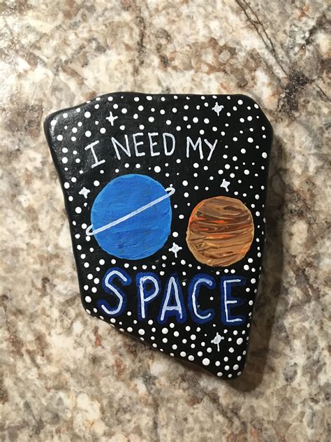 I need my space rock | Rock painting designs, Painted ...