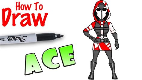 How To Draw Ace Fortnite Youtube