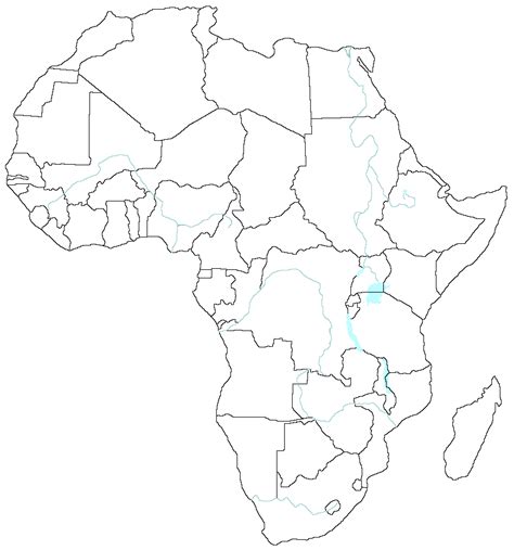 Map Of Africa No Labels 5 Best Printable World Map Without Labels