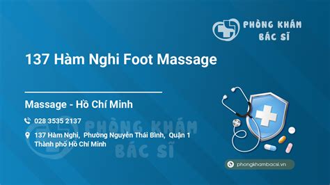 [review] 137 Hàm Nghi Foot Massage 137 Hàm Nghi Phường Nguyễn Thái Bình Quận 1