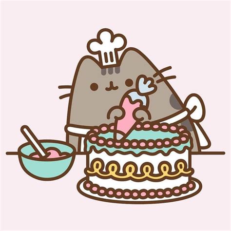 How To Draw Pusheen Baking Draw Easy