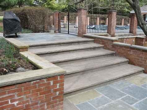 Limestone Steps First Impression Hardscapes Bluestone Patio Porch