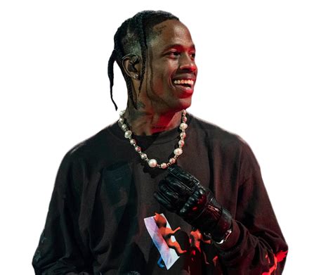 Travis Scott Holding Microphone Png Image Ongpng