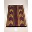 Chevron Pattern Cutting Board Made With Walnut And Purple Heart This 