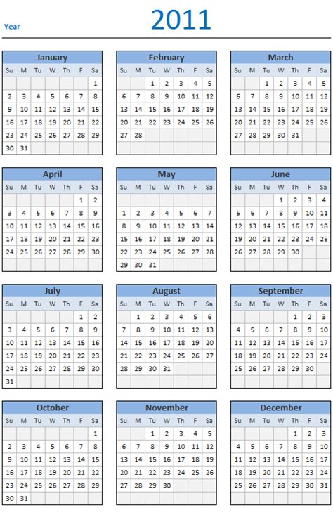 Free 2011 Calendar Download And Print Year 2011 Calendar Today