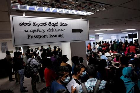 Battered By Economic Crisis Sri Lankans Seek Passport To A Better Life