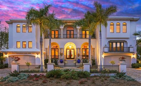 5495 Million Newly Built Waterfront Mansion In Sarasota Fl Homes