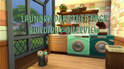 The Sims 4 Laundry Day Stuff Pack Buildbuy Overview Youtube