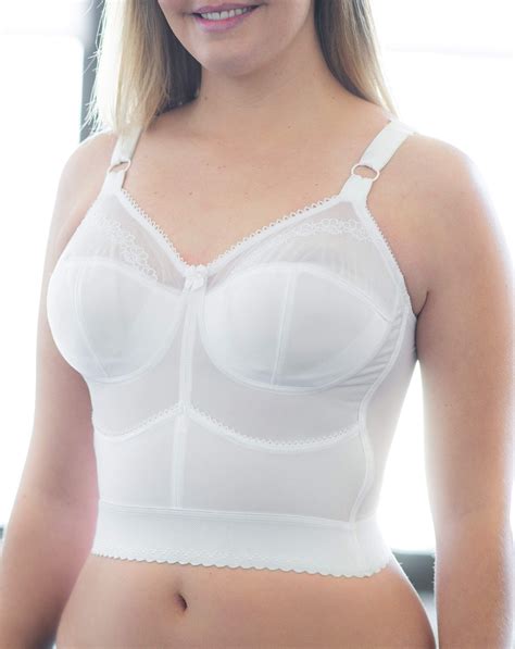 Cortland Intimates Style 7808 Embroidered Soft Cup Long Line Bra