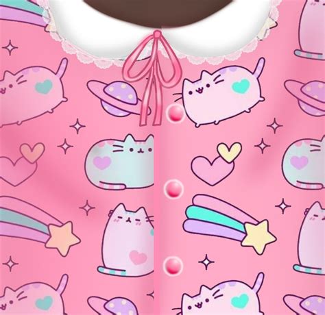 Free Roblox T Shirt Star Rainbow Pink Pusheen Pajama S Roblox T