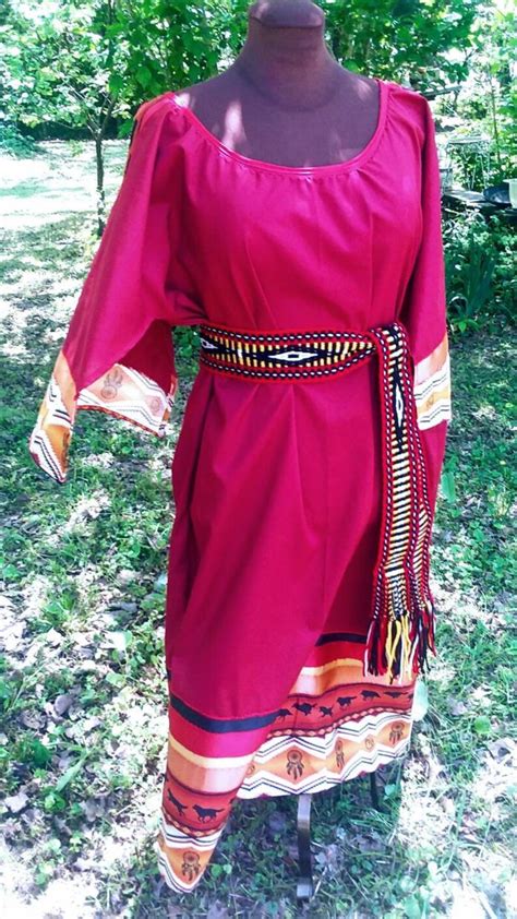 Womens Southern Cloth Style T Dress Regalia With Etsy