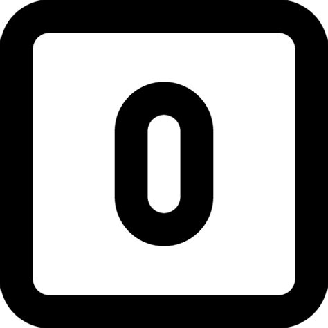 Square Number 0 Download Free Icon