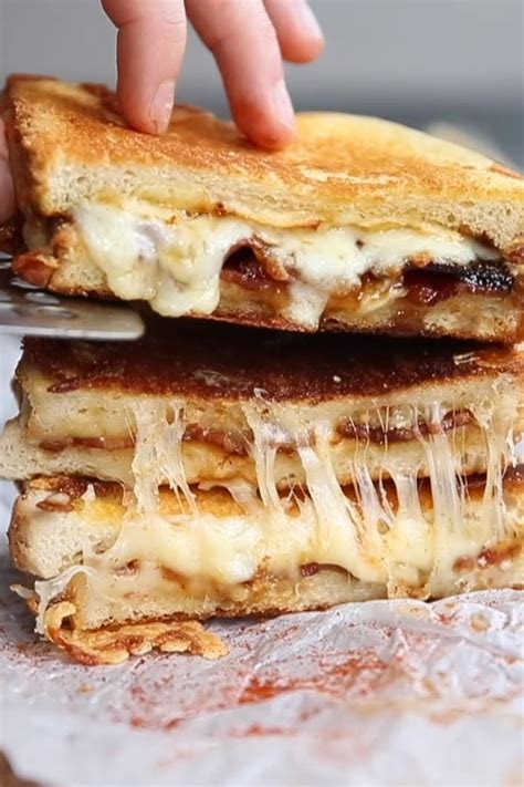 Take Your Grilled Cheese Game To The Next Level By Adding Maple Bacon