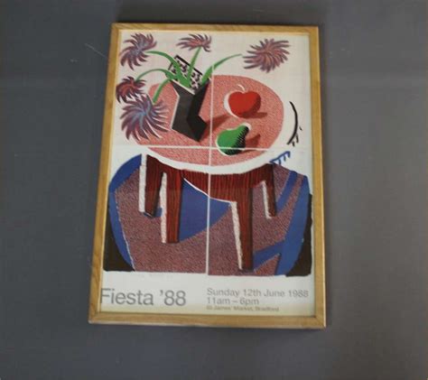 David HOCKNEY Exhibition Poster For Fiesta ART Art Furniture