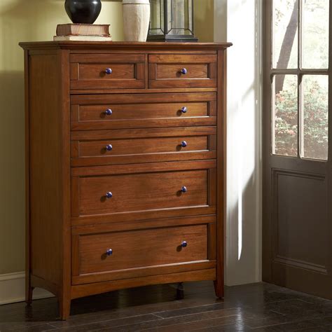 Aamerica Westlake Transitional 6 Drawer Chest With Felt Lined Top