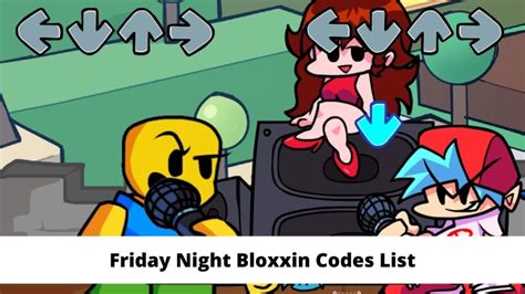 Roblox Friday Night Bloxxin Codes List Updated 2022