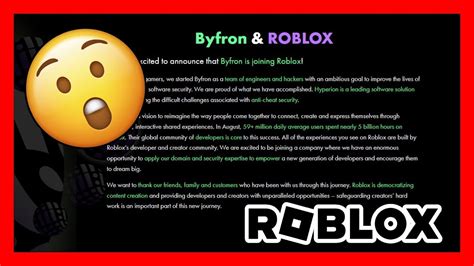 Robloxs New Anti Cheat System Is Here Byfron Tech Youtube
